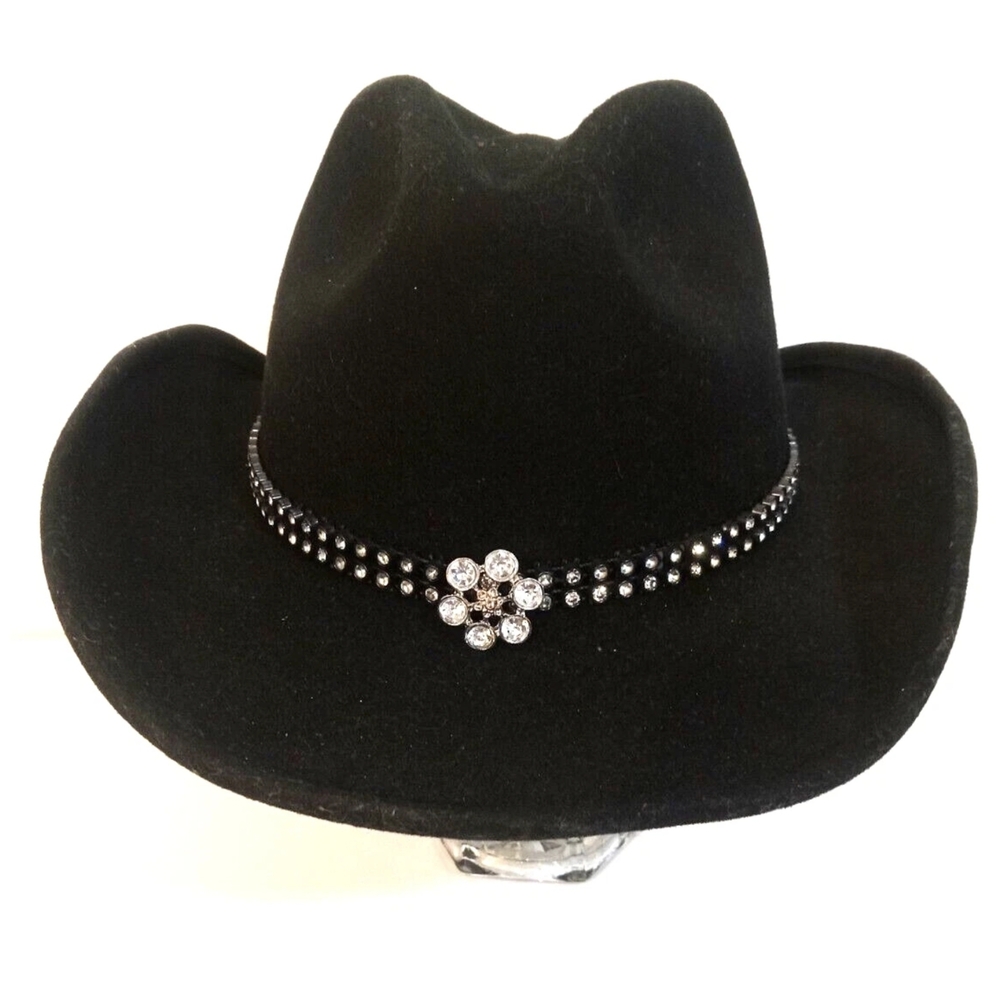 Shyanne Black Cowboy Hat with Crystal Accents‎